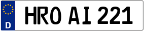 Truck License Plate